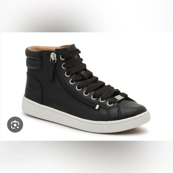 UGG Olive High Top Black Sneakers w/ Zipper NWB Retro Classic Supportive - Picture 3 of 14